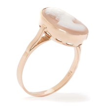 Kamee Ring aus 750er Gold 18K