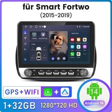 Android 14 Für Mercedes Benz Smart Forfour Fortwo 453 Autoradio GPS Navi DAB SWC