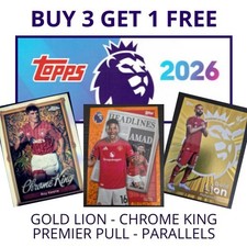 Topps Premier League 2026 - RARE CARDS - Golden Lion - Chrome King - Parallel