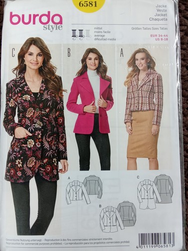 Burda style 6581 jacke blazer - burda,