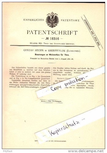 Original patent gustav heger - patent,