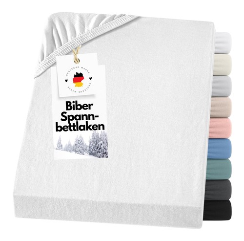 Biber spannbettlaken flanell - biber,