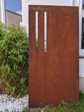 Edelrost Garten Sichtschutzwand aus Metall 1mm Rost Sichtschutz Gartenzaun