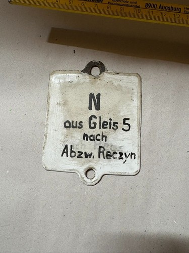 Stellwerk emaille schild - stellwerk,