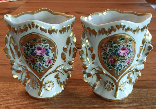 Antik limoges vasen - antik,