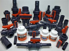 PVC-U Kugelhahn Profi / 3 Wege Kugelhahn Reduzierung Schlauchanschluss Fittinge