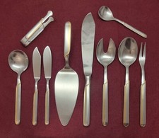 Wmf Onda Gold Vorleger 10 teilig u.a Tortenmesser Tortenheber Salatbesteck 