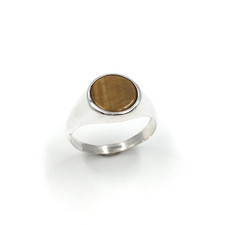 925 Silber Ring runder