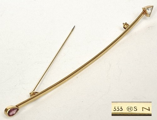 Vintage brosche 333 - xl, gold