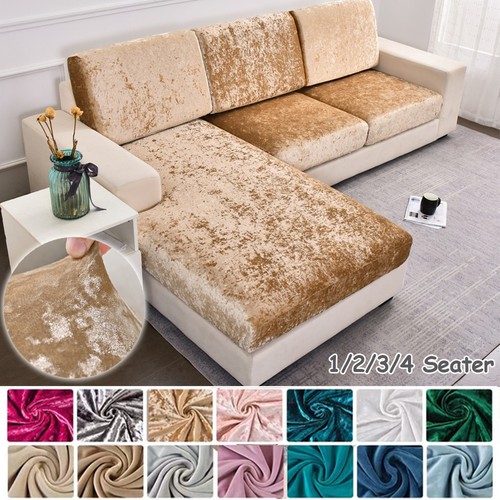 Crushed velvet sofa - crushed,
