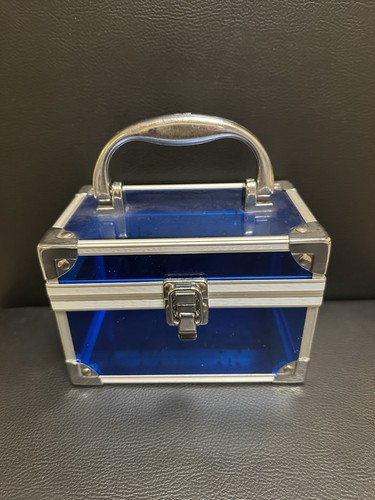 Blaue plexiglas schmuckbox - blaue, /