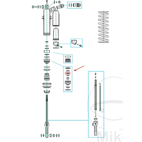 Dichtring federbein kayaba - dichtring,