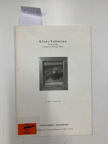 Klaus fußmann werke aus - klaus,