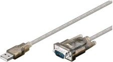 USB 2.0 Adapter - Konverter Kabel USB A St. zu Seriell COM RS232 9 Polig 1,5m