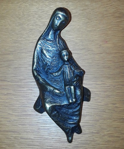 Bronze madonna maria mit - madonna,