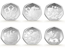 6er SET WEIHNACHTEN 50 PENCE