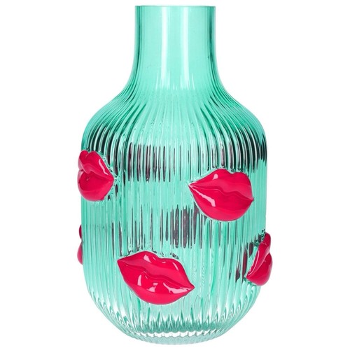 Vase amour lippen türkis - l´amour,
