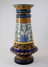 Rar! Majolika Prunk-Pokalvase