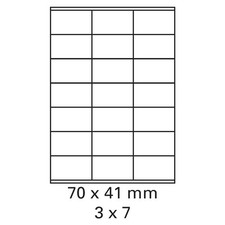 100 Bögen Etiketten 70 x 41