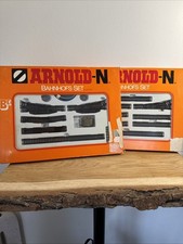 2x Arnold Spur N Schienen set Bahnhof set 0123 + 0124 OVO