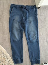 Livergy Lidl Gr. 54 Herren Sweat-Denim-Joggers Jogginghose Jeans Blau Business