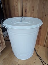 Ikea Knodd Tonne Mit Deckel, Weiß,40l