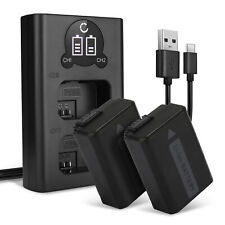 2x Kamera Akku + Dual Ladegerät - Ersatz für Sony NEX-5N Kameraakku