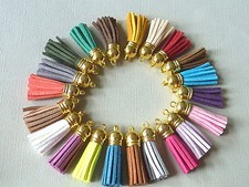 Quaste Troddel Veloursleder