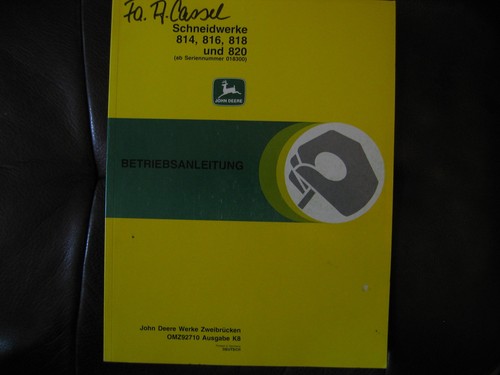 Betriebsanleitung john deere - betriebsanleitung,