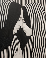 Moderne abstrakte Frauen