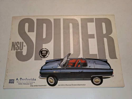 Prospekt brochure nsu spider - prospekt,