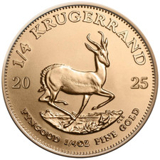 Goldmünze Südafrika Krügerrand 2025 - Anlagemünze - 1/4 Oz ST