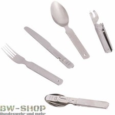 BUNDESWEHR ESSBESTECK NEU 4-TEILIG BW CAMPING BESTECK ARMY OUTDOOR FELDBESTECK