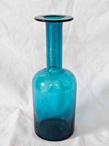 Holmegaard gul vase türkis - gul,