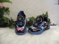 Kinder-Schuhe  Blau/Bunt mit Dreh-Verschluss, in Gr.28 wurde 2 mal getragen