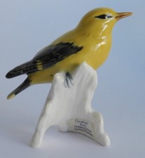 Porzellanfigur Vogel Pirol Goebel glasiert 7,5cm Nr. 38 141-08