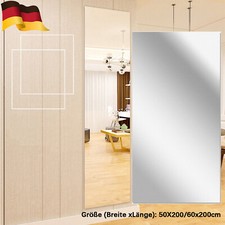 Spiegelfolie Selbstlebend Stab Möbel 200x60cm Wandspiegel Folie Spiegel Silber