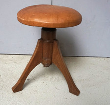 Art Deco Klavierhocker Klavierstuhl Sitz Hocker Sitzhocker Schemel (F025-1736)