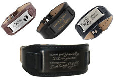 ID Leder Armband mit