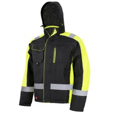 Winterjacke Arbeitsjacke Jacke Warnschutz Warnschutzjacke HiVis Gr. M - 5XL