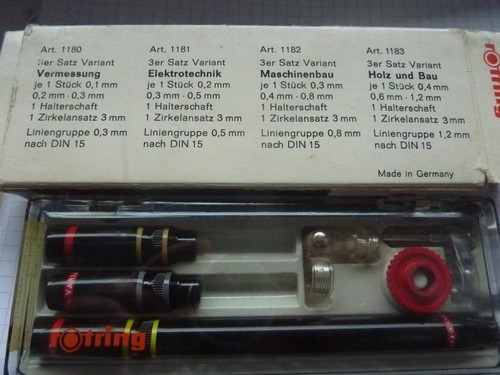 Rotring zeichenstifte 3er - 3er, satz