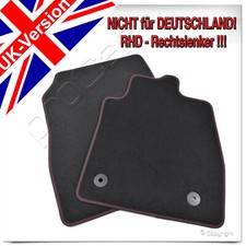 Original Ford Fiesta 2017 Puma 2019 Velours Fußmatten-Satz vorne England Version