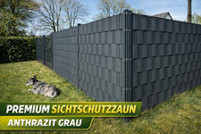 Doppelstabmattenzaun anthrazit