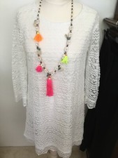 H&M DIVIDED Kleid Häkelkleid