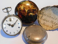 c1700s TRIPLE CASED PAINTED