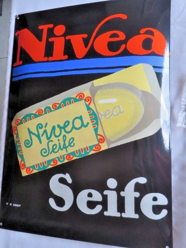 Emailschild nivea seife hans - seife,