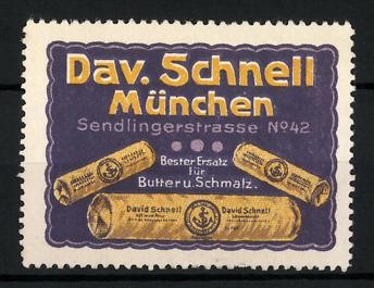 Reklamemarke david schnell - reklamemarke,