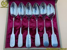 6 Antike Silberlöffel Spaten