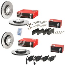 Brembo Bremsscheiben + Bremsbeläge Vorne Hinten passend für Alfa Romeo Giulia