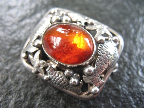 Brosche silber 835 georg - brosche,